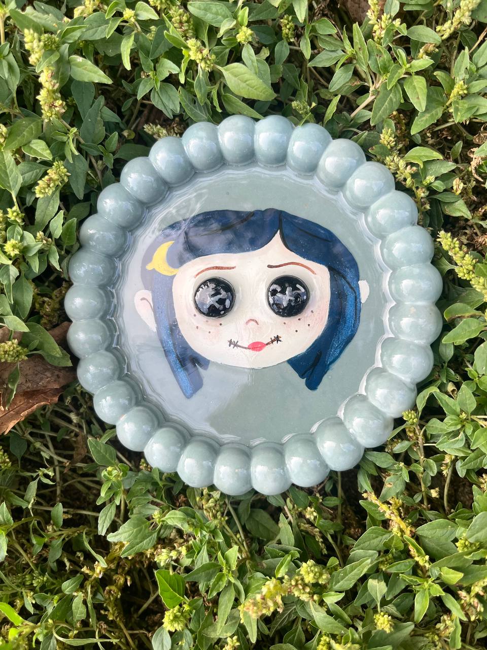 "Coraline" TemalıTakı Tabağı (Epoksi Kaplamalı)